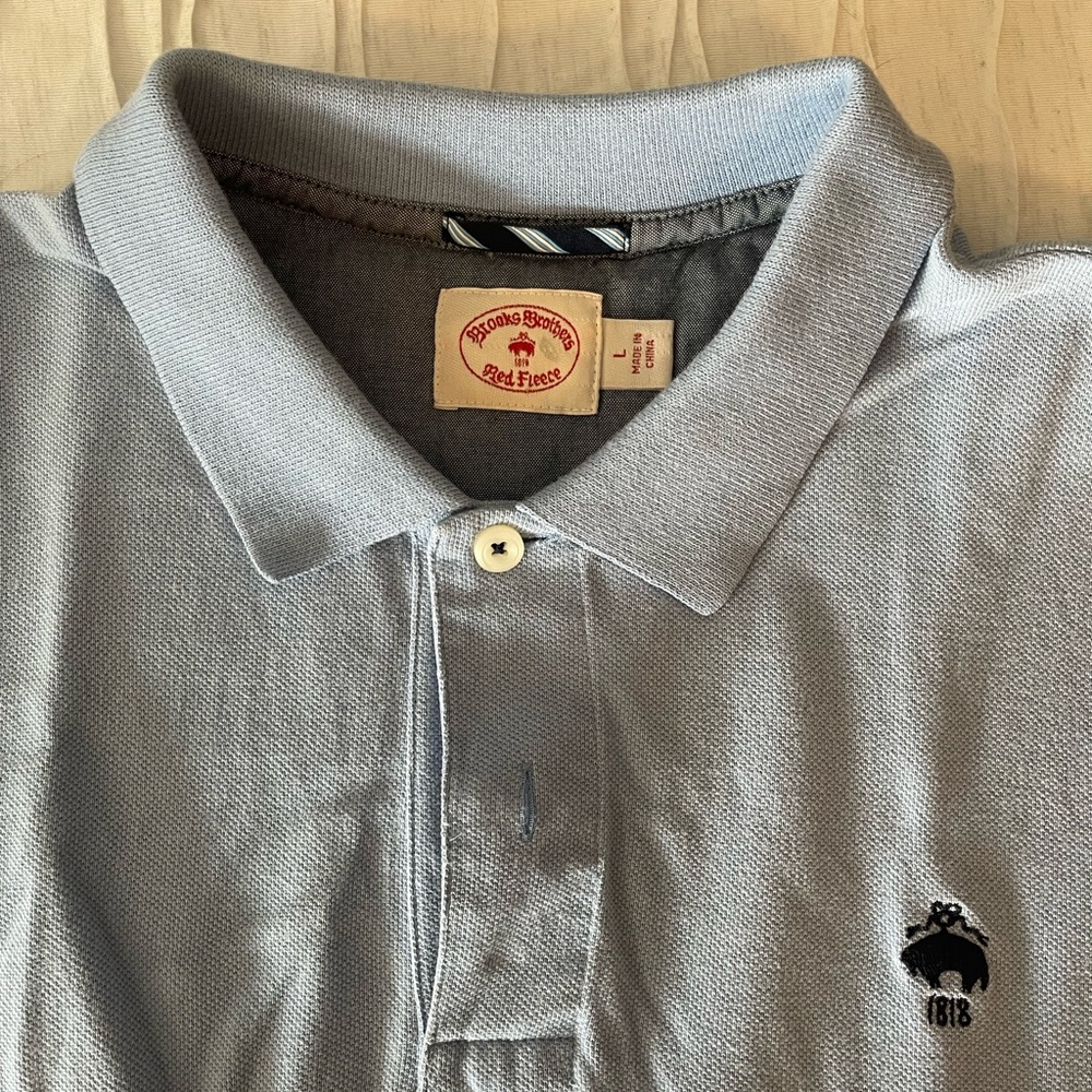 Brooks Brothers Classic Light Blue Polo Shirt